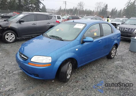 2006 Chevrolet Aveo Ls из США, поврежденный, VIN KL1TD56646B522743
